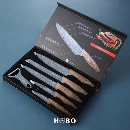  set kuhinjskih noževa sa ljuštilicom hobo KK006 Cene