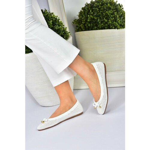 Fox Shoes White Women's Daily Flat Flats Cene