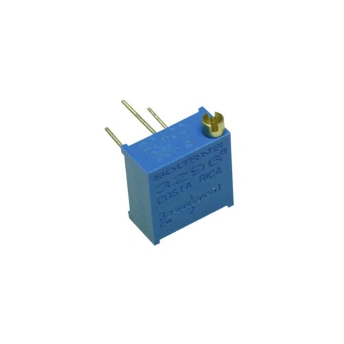 Bourns cermet trim potenciometar, 25 okretaja, 5 kω, 0,5 w, tht, bočni, 3296P-1-5 cermet trimer linearno 0.5 w 5 kΩ 9 ° 1 st. Cijene