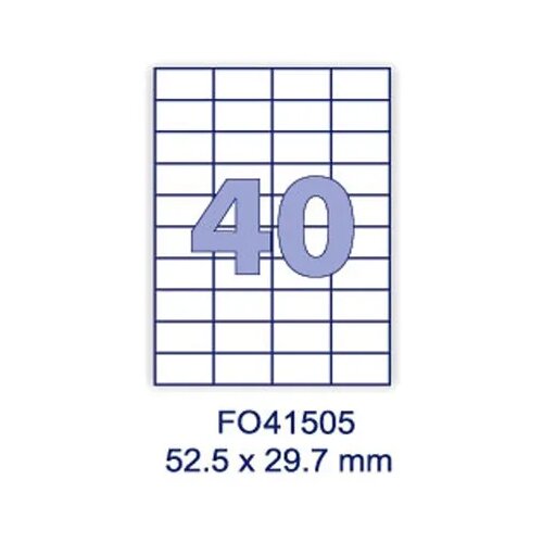 Forpus Etikete 52,5 x 29,7 mm Slike