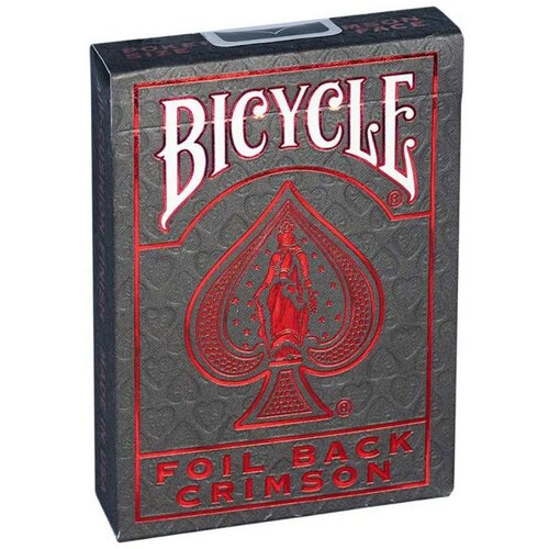 Bicycle karte ultimates - foil back crimson - playing cards Cene