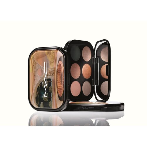 Mac Connect In Colour Eye Shadow Palette paletka senčil za oči 6.25 g Odtenek bronze influence Slike