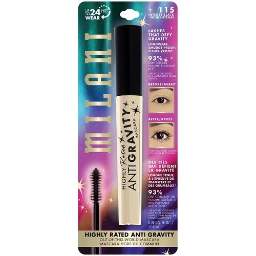 Milani maskara - Highly Rated Anti-Gravity Mascara - Intense Black Slike