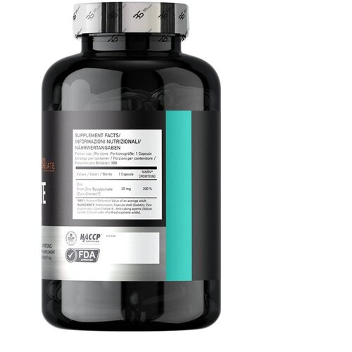 Basic Supplements Cink Bisglicinat 20 mg &amp;ndash; 100 kapsula Slike