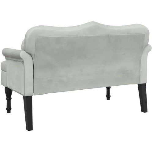  Klupa s jastucima svijetlosiva 120,5x65x75 cm bar&amp;scaron;un Slike
