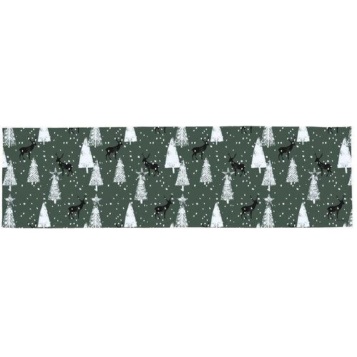 Butter Kings Pamučan nadstolnjak s božićnim motivom 40x140 cm Deer in the Forest – Cijene