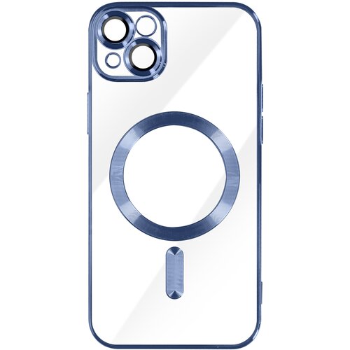 AVIZAR MagSafe ovitek za iPhone 14 Plus Silikonska za&amp;scaron;cita kamere Outline Chrome modra, (20575112) Slike