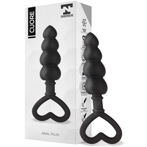 TARDENOCHE Cuore vtič analno silicona črna, (21077826) Slike