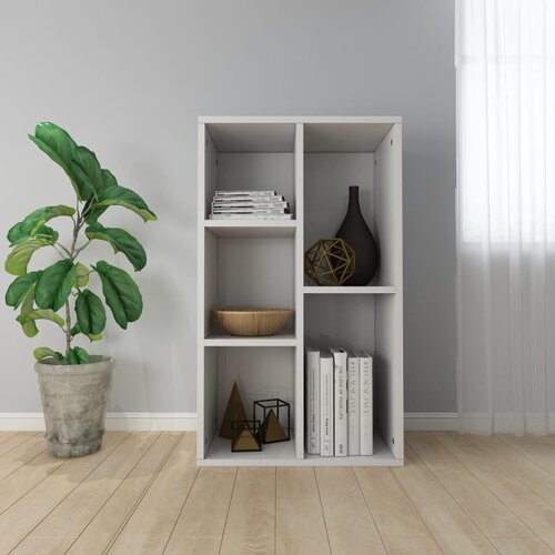 VidaXL Ormarić za knjige / komoda sjajni bijeli 50x25x80 cm od iverice Slike