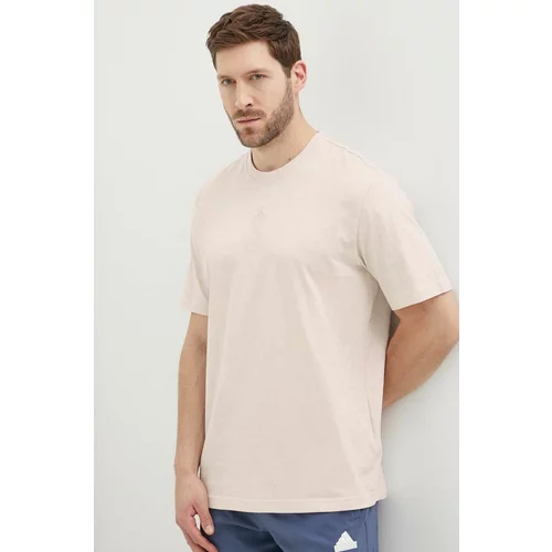Adidas Pamučna majica za muškarce, boja: ružičasta, bez uzorka, IR9115