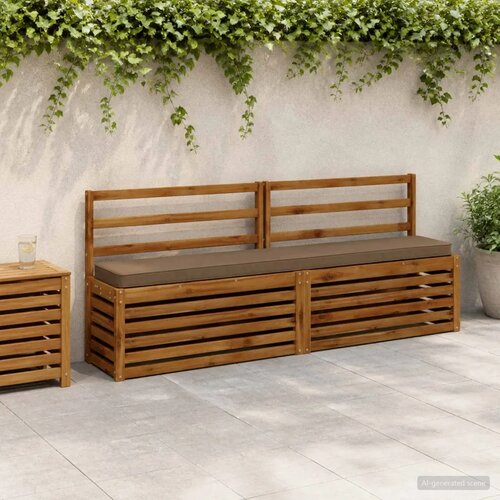  Jastučići za klupe - 2 dijela VUGHT 2 pcs 100% poliester - Taupe (melange) 180 x 30 cm 2 Cijene
