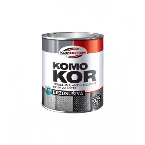 KOMOCHEM Temeljna boja za metal brzosu&amp;scaron;iva Komokor 0,75l Crvena Slike