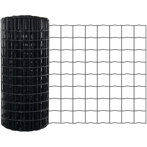 vidaXL Evropska ograja Siva 0.8x25 m Jeklo Cene