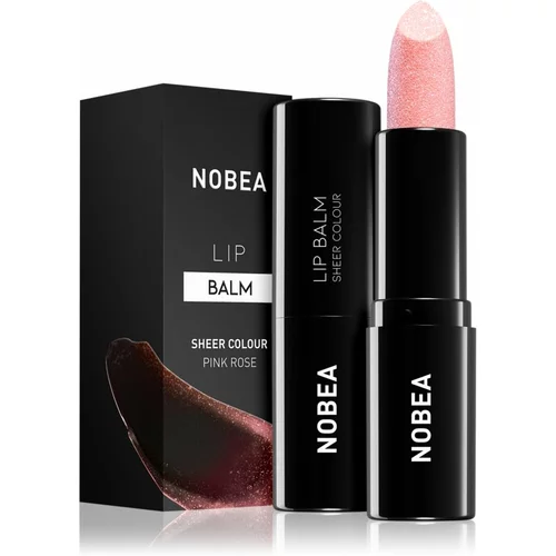 NOBEA Day-to-Day Lip Balm vlažilni balzam za ustnice odtenek Pink rose 3 g