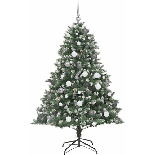  Umjetno božićno drvce Zelena 180 cm PVC, Plastika i Čelik Slike