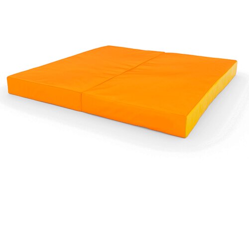 Monkey Gym Blazina 2-delna telovadna gimnastična zložljiva vzmetnica 100X100X10 Dvodelna Oranžna, (5000085800) Cene
