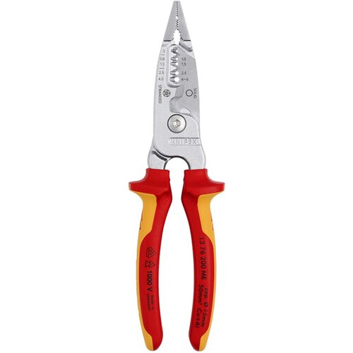 Knipex 1000V vde izolovana kombinovana električarska kle&amp;scaron;ta za skidanje izolacije 200mm (13 76 200 me) Slike