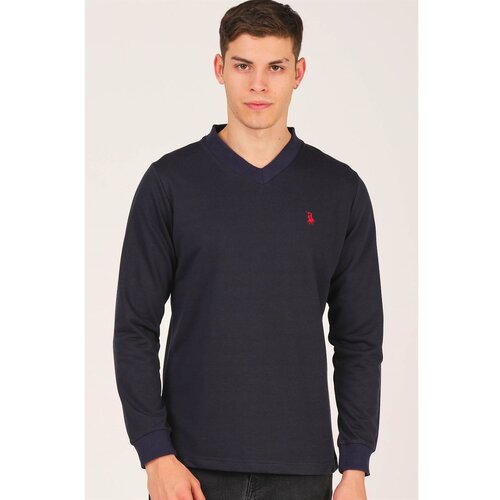 Dewberry V4002 V COLLAR MEN'S SWEATSHIRT-LACİVERT Cijene
