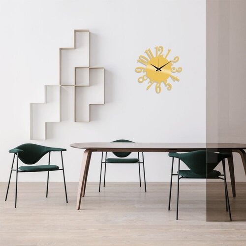 Wallity Zidni sat 48x48cm Zlatni Cene