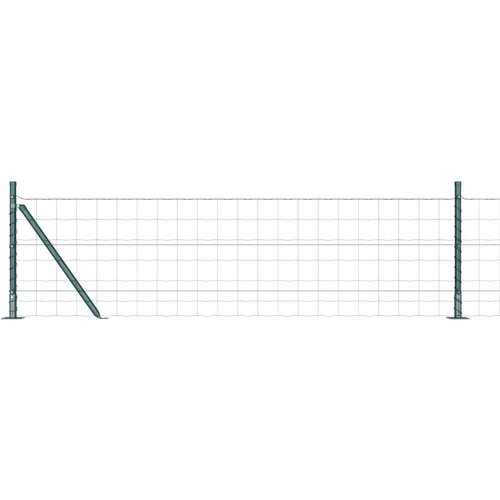 vidaXL Ogrodje s stebri Zelena 0.4 x 25 m Jeklo, (5000097707) Cene