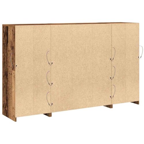  LED komoda Staro drvo 163 x 37 x 100 cm Konstruirano drvo Slike