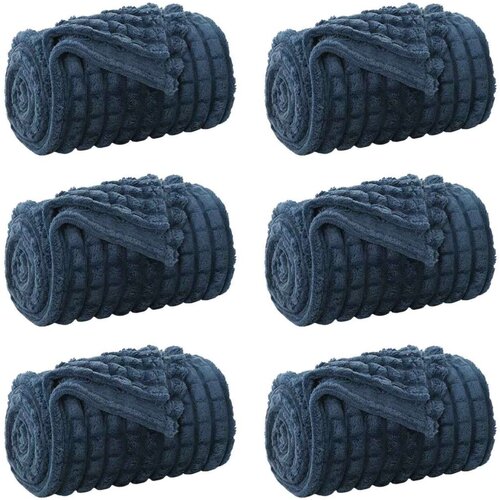  Pokrivači za bacanje 6 pcs Mornarsko plava 200 x 150 cm Runo Slike