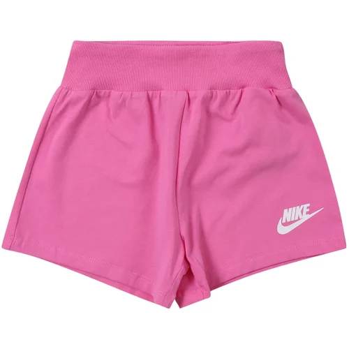 Nike Sportswear Hlače roza / bijela