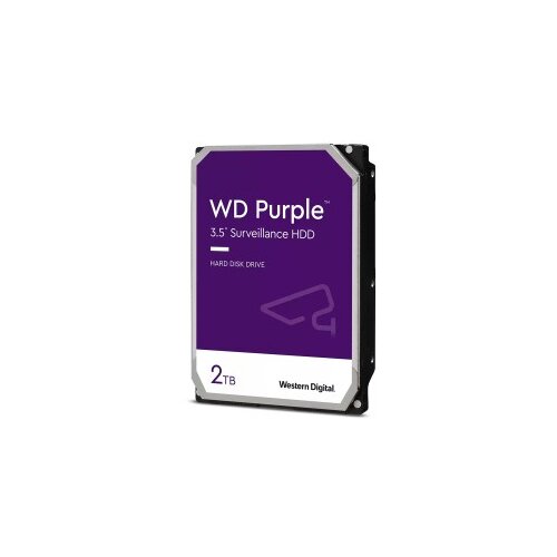 HDD 2 TB, WD22PURZ SATA-3 , IntelliPower rpm, 256 MB 5400rpm PURPLE Slike