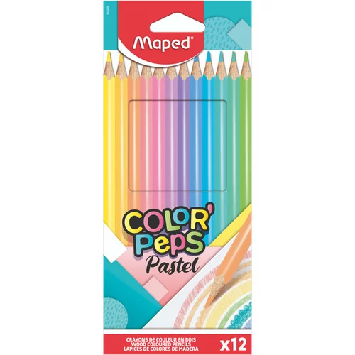 Maped Barvice Color&apos;peps Pastel, 12 kosov