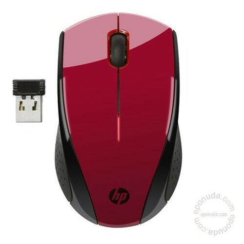 Hp X3000 Red Wireless K5D26AA bežični miš Slike