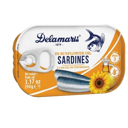 Delamaris Sardina u biljnom ulju 90g Slike
