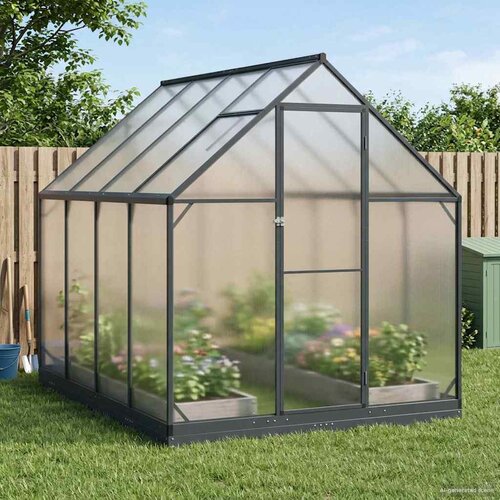  Vrtni staklenik s vratima Antracit 183,5 x 243,5 x 207 cm Cijene