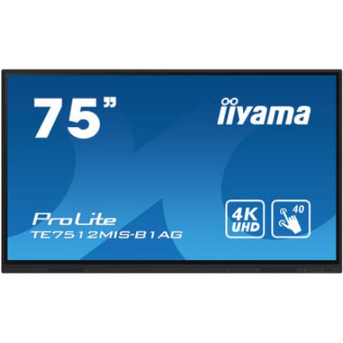 Iiyama PROLITE TE7512MIS-B1AG 75" Interaktivni 4K UHD LCD dodirni ekran sa integrisanim softverom za beleške Cene