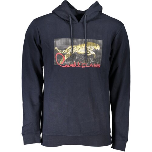 Cavalli Class MEN&#39;S BLUE ZIPLESS SWEATSHIRT Cene