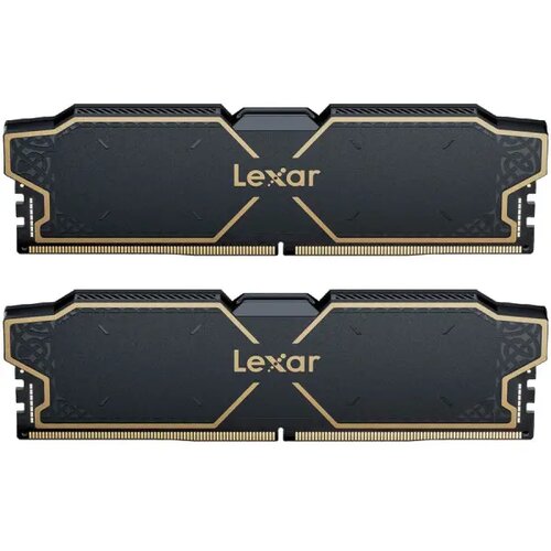 Lexar 16GB thor DDR5 6000 CL38 1.3V memory with heatsink, dual pack, black color, ean: 843367136094 ( LD5U16G60C38LG-RGD ) Cene