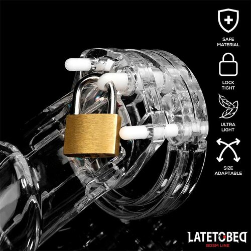 LateToBed Cage kletka za penis universal long clear Slike