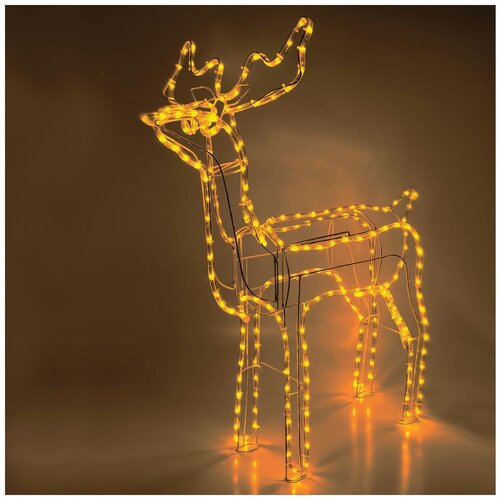 Home Dekorativna rasvjeta, LED 3D figura, jelen - ROPE 1, Žuta Cijene