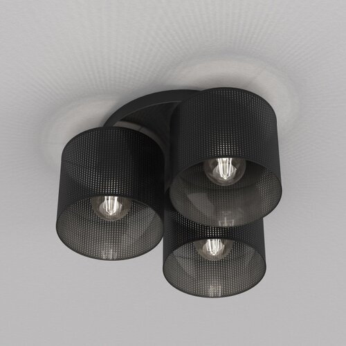  Plafonski luster LOFT SHADE 3xE27/60W/230V crni Slike