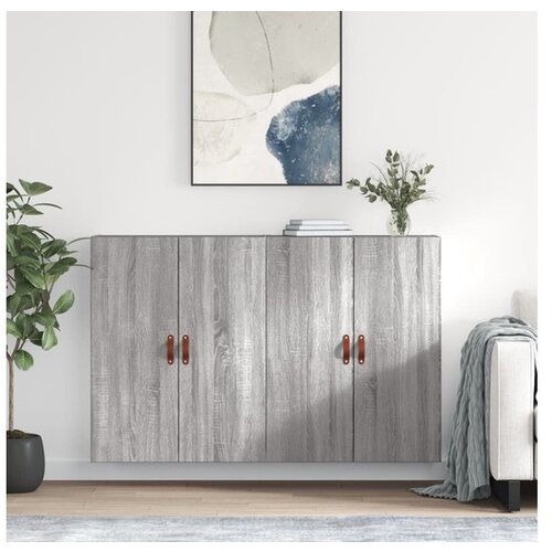 vidaXL Stenska omarica 2 kosa siva sonoma 69,5x34x90 cm Cene