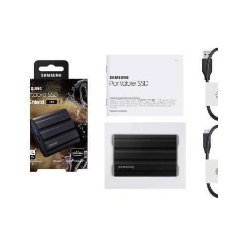 Samsung ext. SSD T7 Shield 1TBUSB 3.2 Gen 2 Black Cijene
