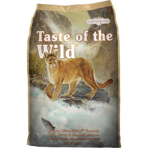 Taste Of The Wild Canyon River Feline – Pastrmka i dimljeni losos 6.6kg Slike