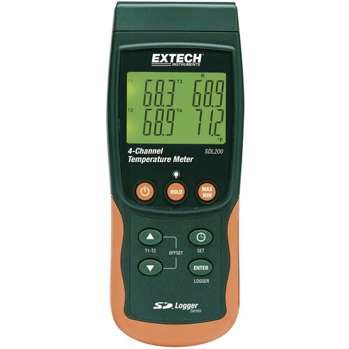 Extech 2-/4-kanalni mjerač temperature sa pohranom podataka ExtechSDL200, tipa K Cijene