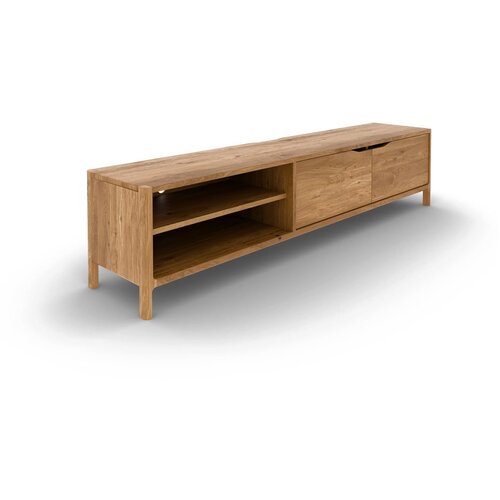 The Beds TV omarica iz masivnega hrasta v naravni barvi 200x48 cm Twig &amp;ndash; Slike