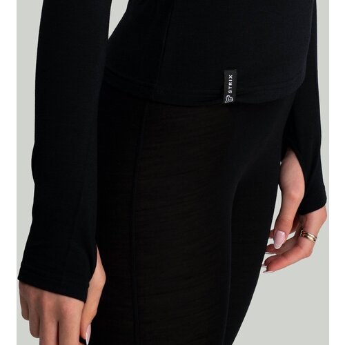 STRIX Ženska majica dugih rukava MERINO I Black Slike