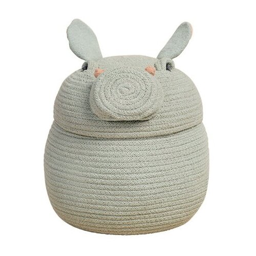 Lorena Canals Svijetlo plava tekstilna dječja kutija za pohranu ø 25x30 cm Henry the Hippo – Cijene