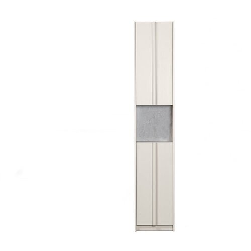 WOOOD Kremno bela omarica iz masivnega bora 40x210 cm Basu &amp;ndash; Slike