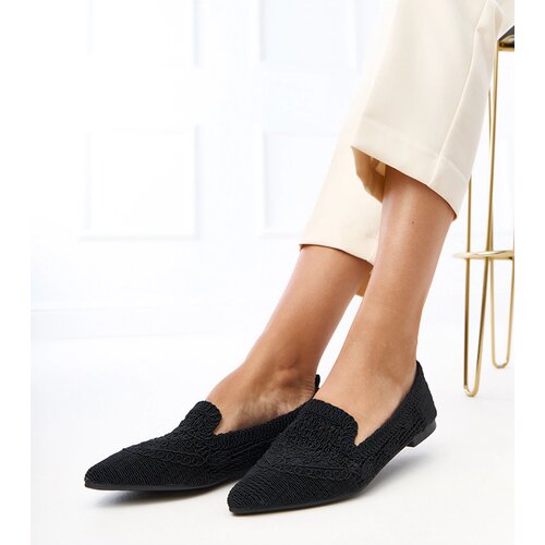 Gemre Black Lace Women's Ballet Flats Gerania Cijene
