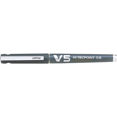 Pilot roler V5 Hi-Tecpoint, za ponovno polnjenje, črn, (21655974) Cene