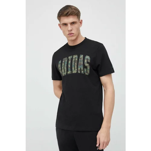 Adidas Majica kratkih rukava za muškarce, boja: crna, s tiskom