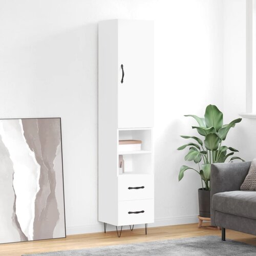 vidaXL Visoka komoda bijeli 34 5x34x180 cm od konstruiranog drva Cijene
